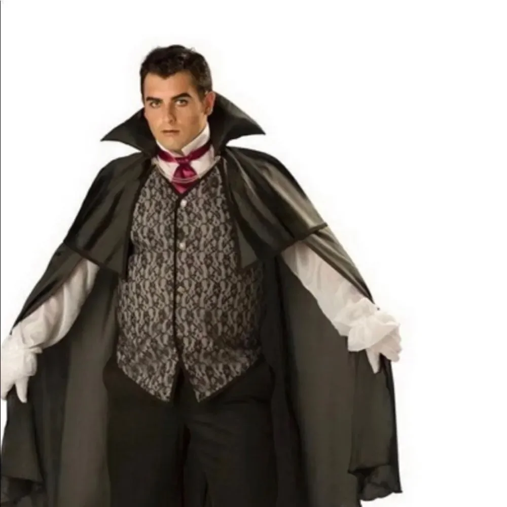 Incharacter midnight vampire cape vest designer costume kid Size 6